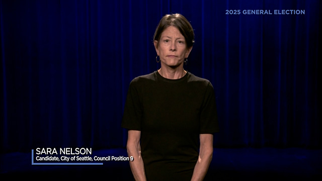 Sara Nelson, candidate for City of Seattle, Council Position 9 Sara Nelson, candidate for City of Seattle, Council Position 9