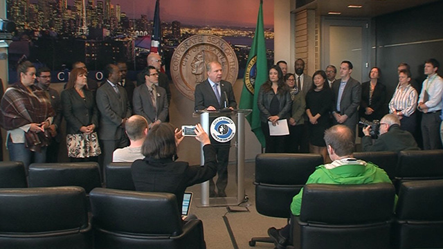 Mayor Murray addresses the press regarding election results