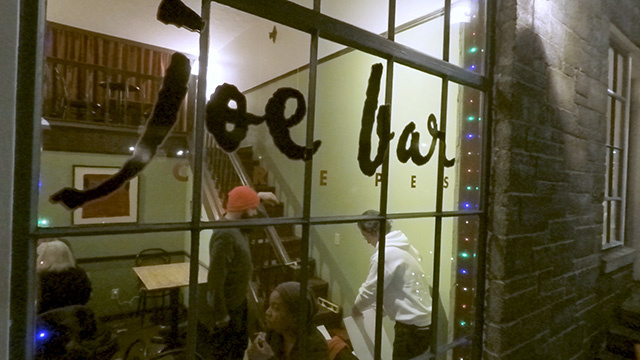 Robert Yoder dresses Joe Bar