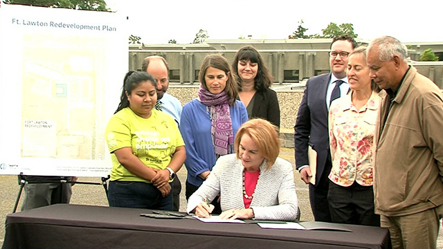 Mayor signs legislation creating a livable, affordable community at Fort Lawton
