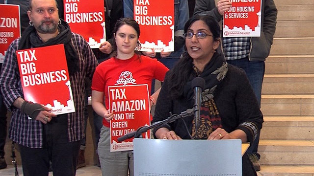 Councilmember Sawant unveils big business tax proposal