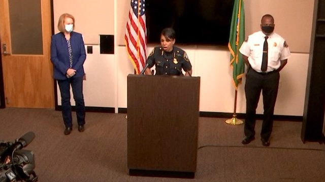 Mayor Durkan, Police Chief & Fire Chief address demonstrations, Monday curfew