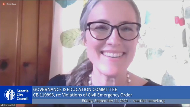 Governance and Education Committee 9/11/20