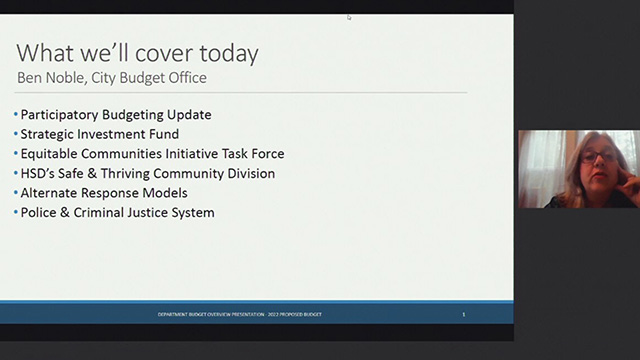 Select Budget Committee Session II 9/30/21