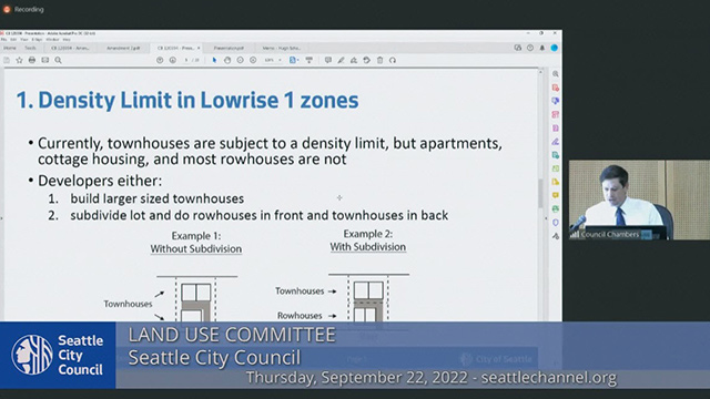 Land Use Committee - Special Meeting - 9/22/22