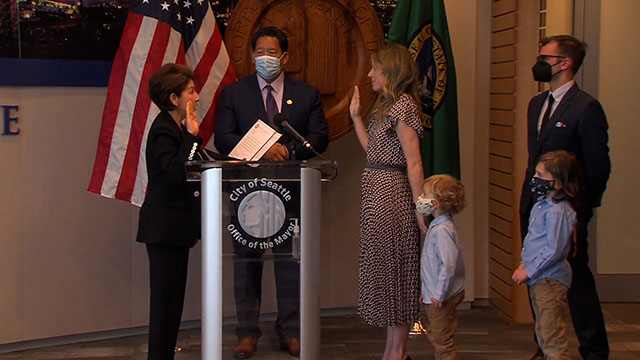 Swearing-In Ceremony CBO Director Julie Dingley