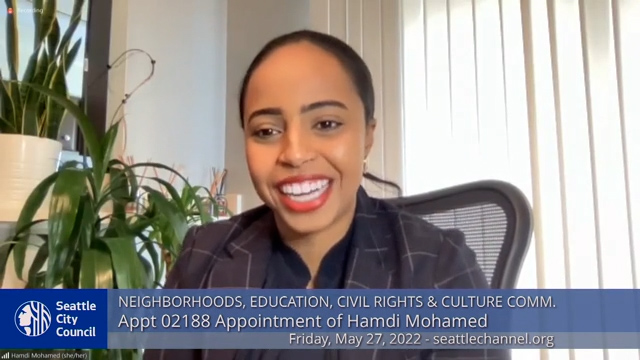 Neighborhoods, Education, Civil Rights & Culture Committee 5/27/22