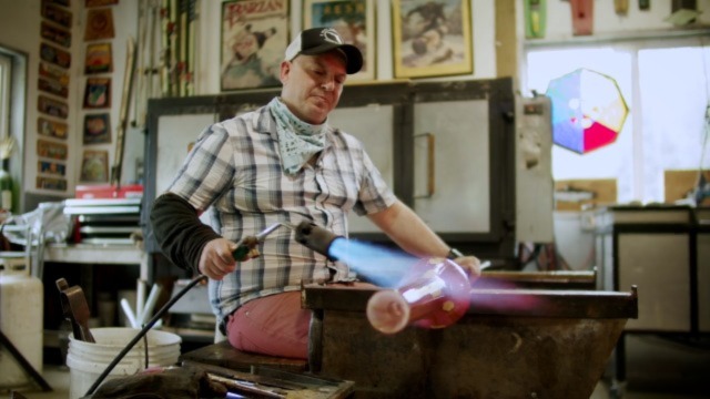 Art Zone: Glass-blowing artist Ryan Blythe