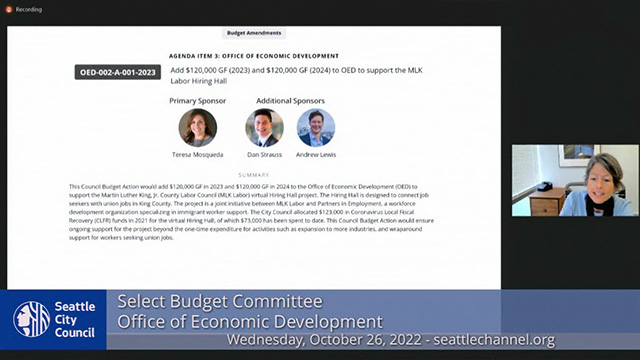 Select Budget Committee Session I 10/26/22