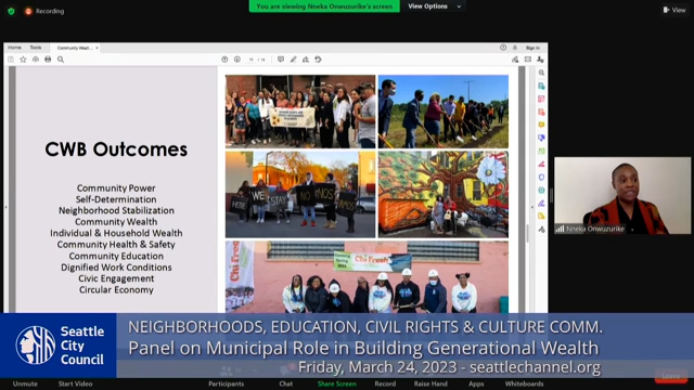 Neighborhoods, Education, Civil Rights & Culture Committee 3/24/23