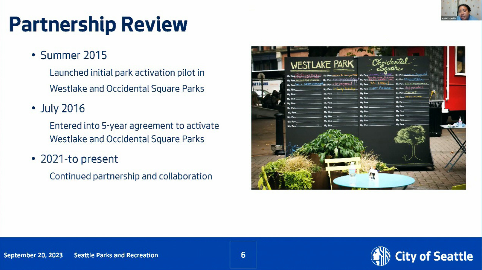 Board of Parks and Recreation Commissioners 9/28/23