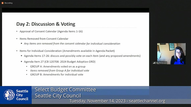 Select Budget Committee 11/14/23 Session I