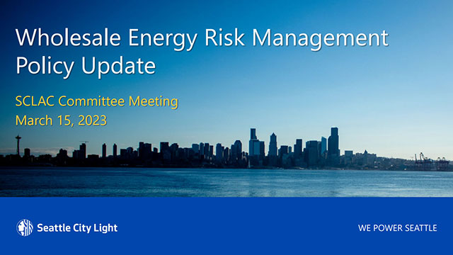 Sustainability, City Light, Arts & Culture 3/1/2024