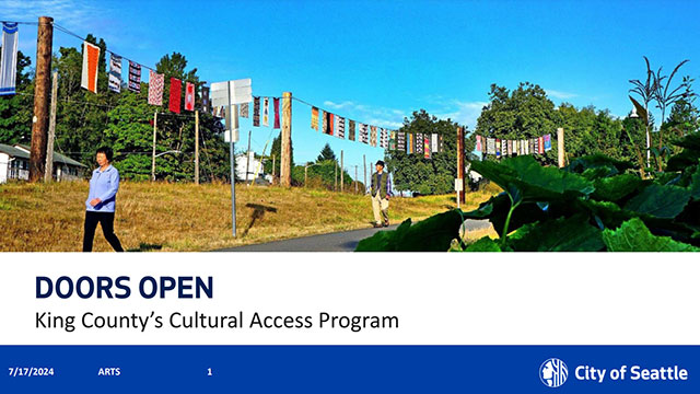 Sustainability, City Light, Arts & Culture 7/19/2024