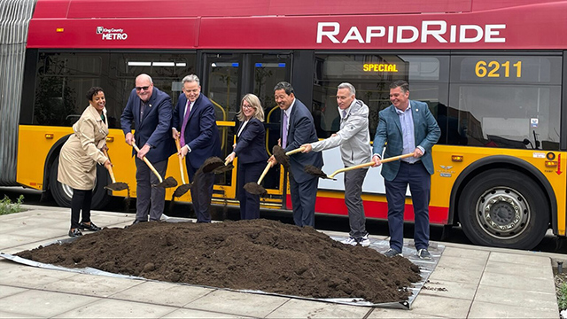 Mayor and Local Leaders Celebrate Groundbreaking of New RapidRide J Line