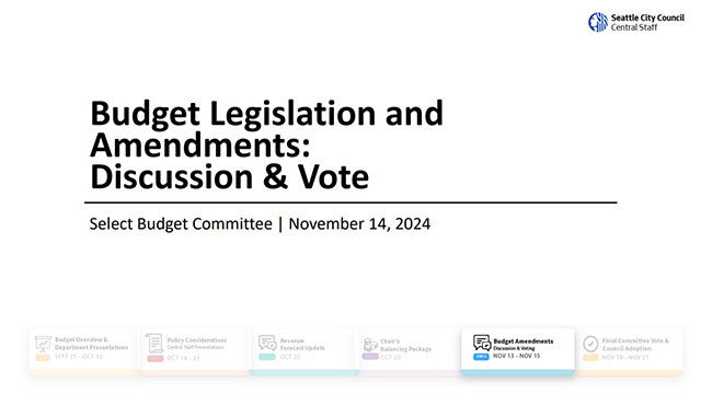 Select Budget Committee 11-14-24 Session I