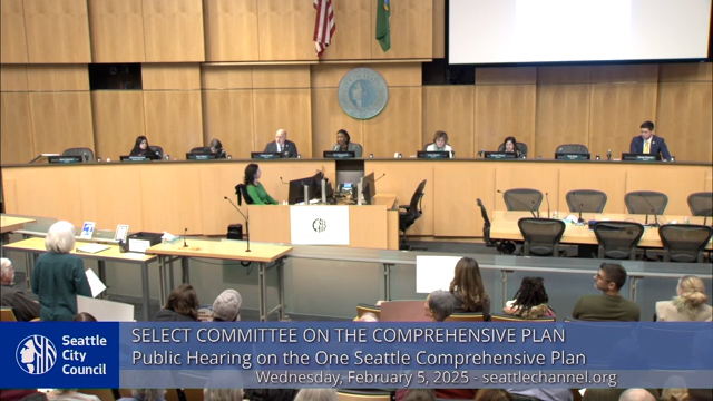  Select Committee on the Comprehensive Plan Public Hearing 2-5-25