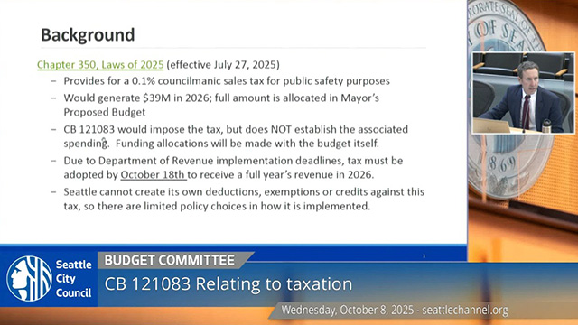 Select Budget Committee 10-8-25