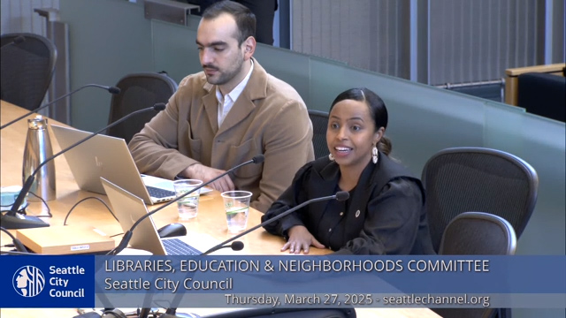 Libraries, Education & Neighborhoods 3-27-2025