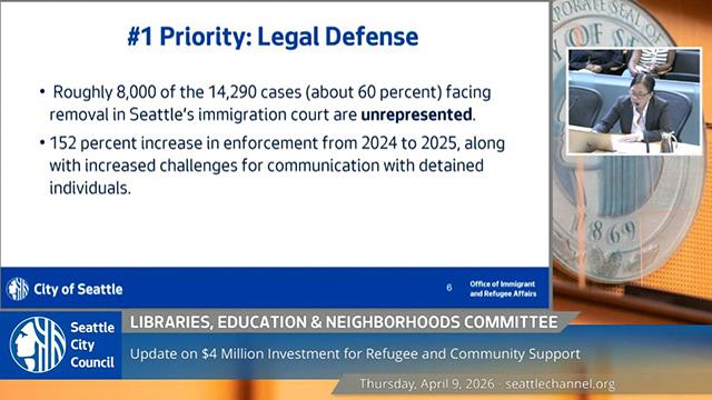 Libraries, Education, and Neighborhoods Committee 4/9/2026 Libraries, Education, & Neighborhoods 4-9-2026