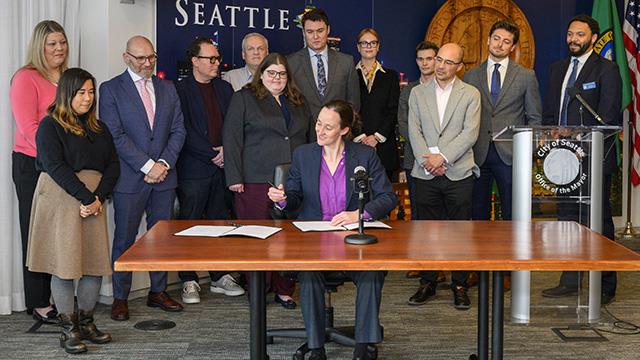 Mayor signs legislation to speed production of housing and expedite emergency shelter