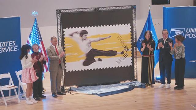Martial arts & film icon Bruce Lee immortalized on new postage stamp on Explore Videos Page Martial arts & film icon Bruce Lee immortalized on new postage stamp